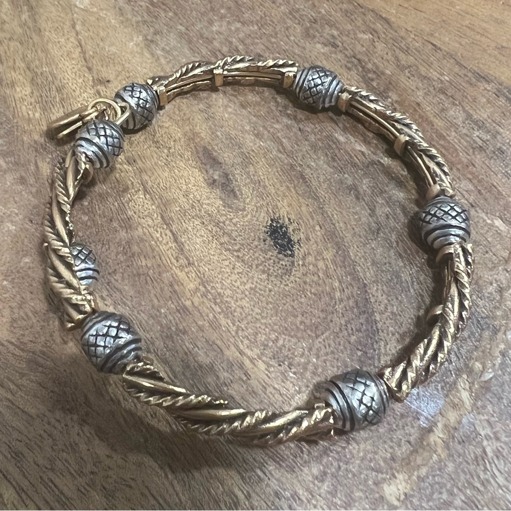 Alex and Ani two toned bracelet